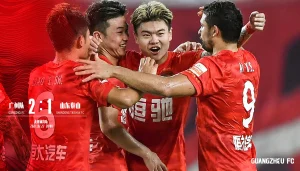 广州队2-1山东泰山